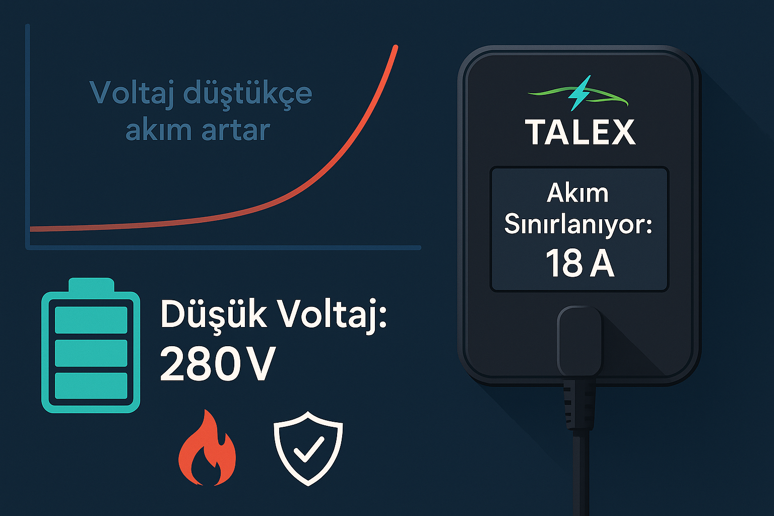 TALEX Güvenli Akım ve Voltaj Kontrolü